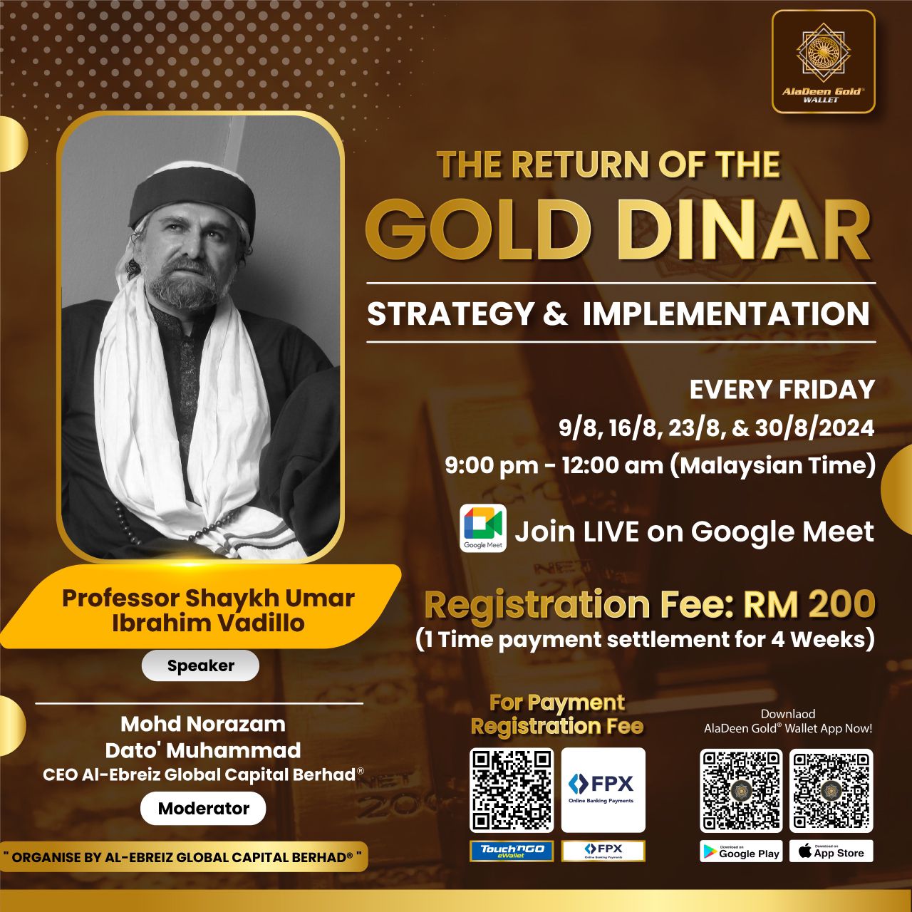 Poster seminar on the return of the Gold Dinar